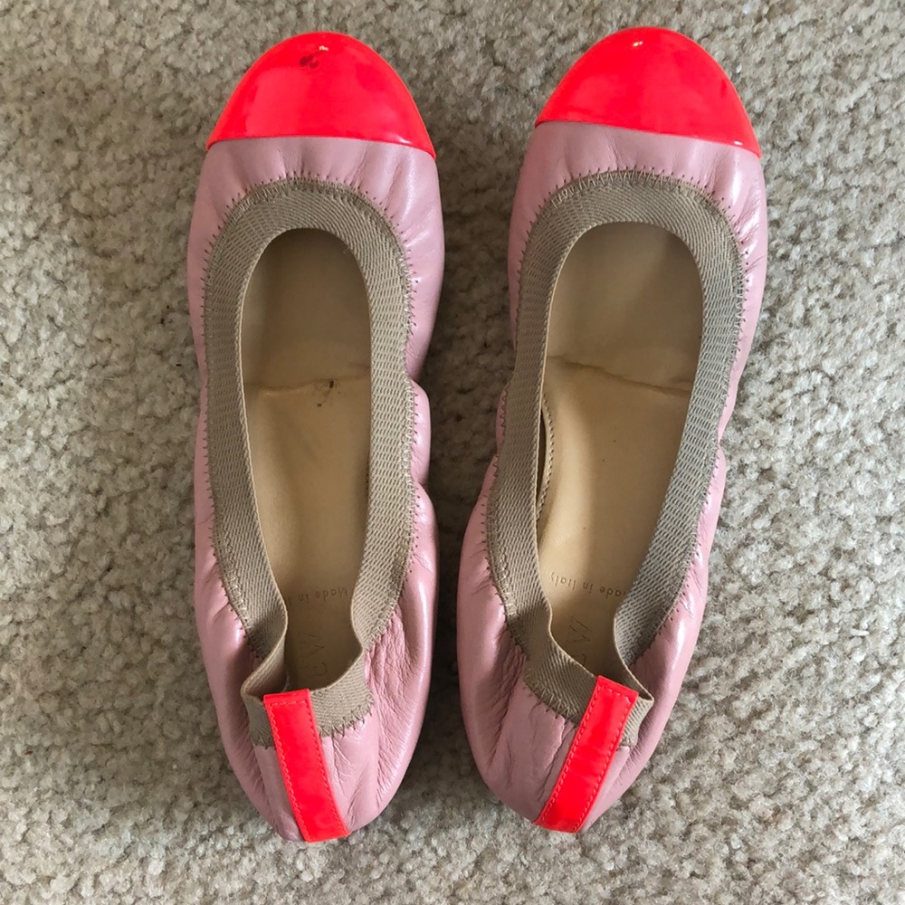 Neon J Crew Flats